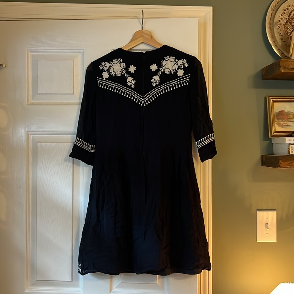 Embroidered French Connection Mini Dress - Picture 4 of 5